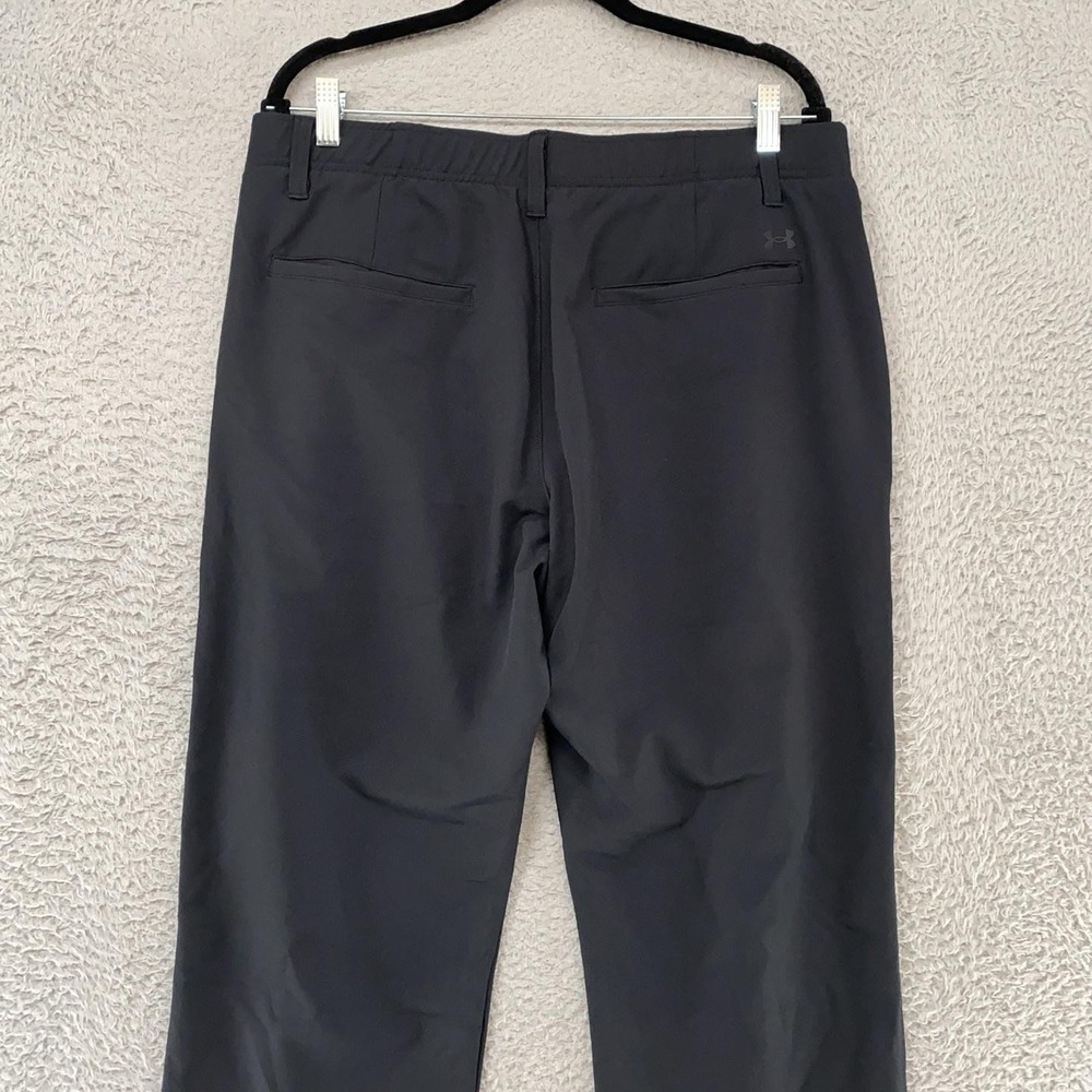 Under Armour Golf Pants Mens 36x32 Black Stretch Straight Leg Performance - Picture 10 of 16